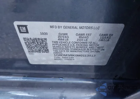 2021 Cadillac Ct5 Luxury from USA, damaged, VIN 1G6DM5RK0M0113513